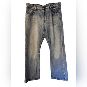 Safari Denim Light Wash Embellished Jeans Bootcut Y2K 90's Size 40x32